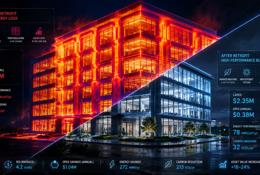 Prima e dopo_ edificio ad alta efficienza energetica